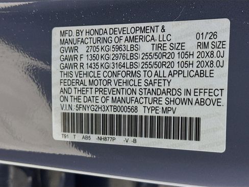 New 2026 Honda Pilot Sport image 39