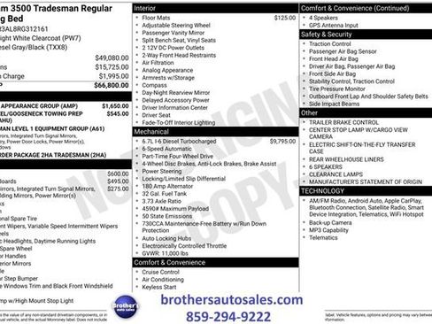 Used 2024 RAM 3500 Tradesman w/ Chrome Appearance Group AWD/4WD image 39