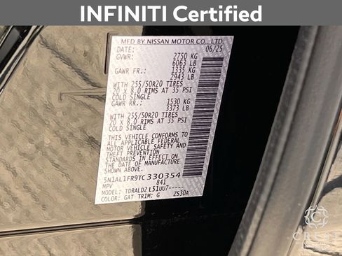 Certified 2026 INFINITI QX60 Luxe w/ Cargo Package image 33