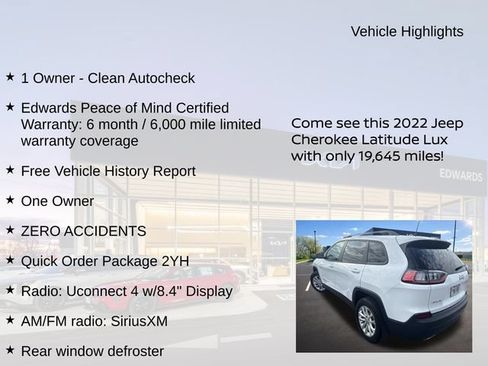 Used 2022 Jeep Cherokee Latitude Lux AWD/4WD image 11