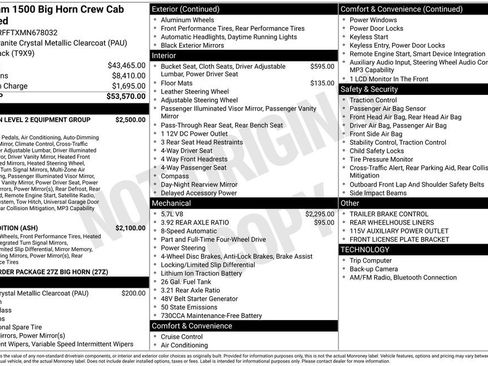 Used 2021 RAM 1500 Big Horn AWD/4WD image 32