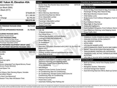 New 2026 GMC Yukon XL Elevation w/ Elevation Premium Package AWD/4WD image 5