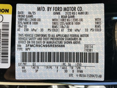 Used 2025 Ford Bronco Sport Outer Banks w/ Outer Banks Tech Package+ AWD/4WD image 10