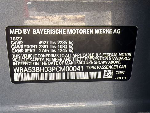 Used 2023 BMW 530i w/ Convenience Package RWD image 22