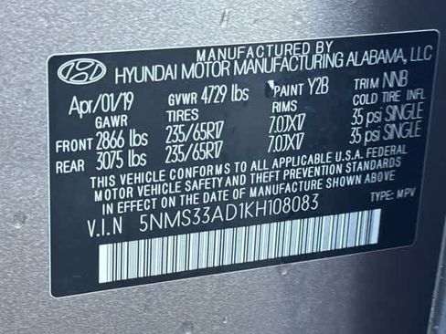 Used 2019 Hyundai Santa Fe SEL FWD image 31