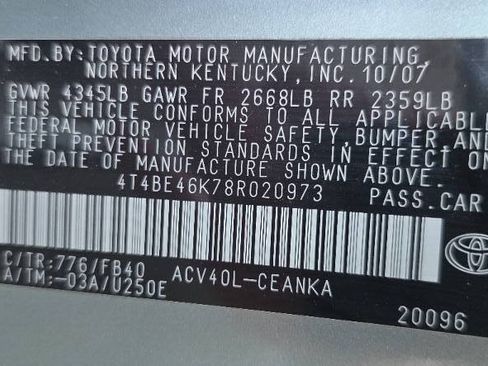 Used 2008 Toyota Camry LE FWD image 25