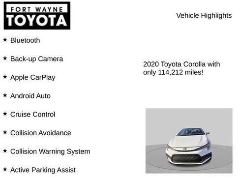 Used 2020 Toyota Corolla SE w/ Body Protection Package FWD image 8