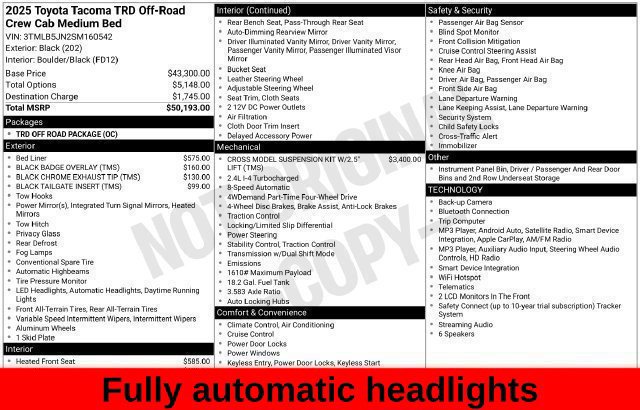 Used 2025 Toyota Tacoma TRD Off-Road AWD/4WD image 42
