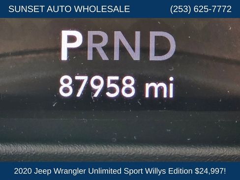 Used 2020 Jeep Wrangler Unlimited Willys image 37