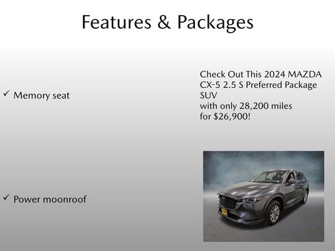 Used 2024 MAZDA CX-5 AWD 2.5 S w/ Preferred Package image 4