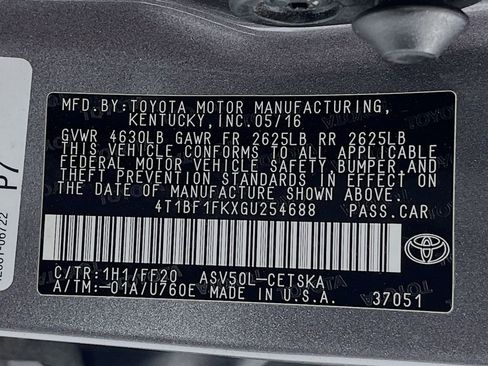 Used 2016 Toyota Camry SE w/ Moonroof Package image 27