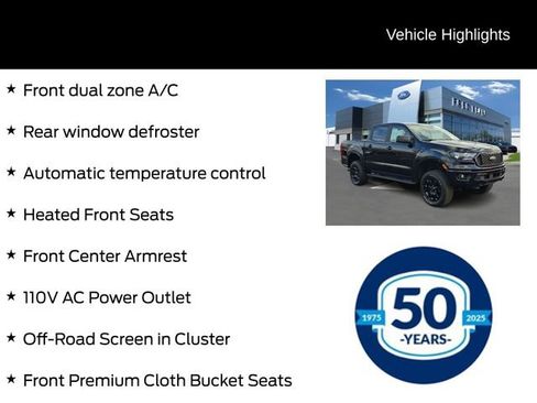 Certified 2023 Ford Ranger XLT w/ Equipment Group 302A High image 16