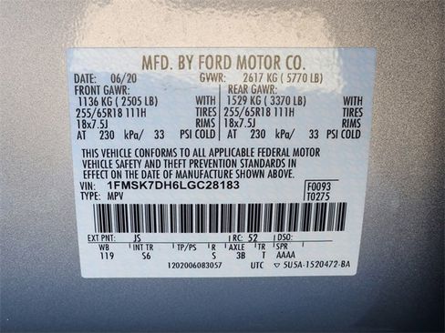 Used 2020 Ford Explorer XLT w/ Equipment Group 202A image 22