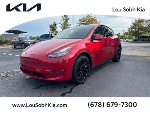 Used 2021 Tesla Model Y Long Range AWD/4WD image 1