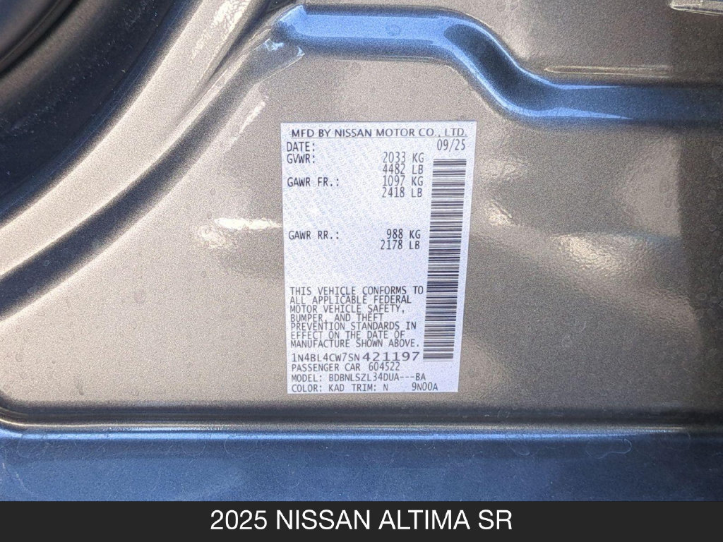 Used 2025 Nissan Altima 2.5 SR AWD/4WD image 24