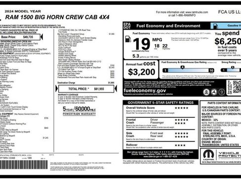 Used 2024 RAM 1500 Big Horn AWD/4WD image 2