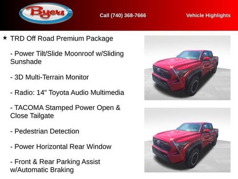 Used 2024 Toyota Tacoma TRD Off-Road w/ TRD Off Road Premium Package image 13