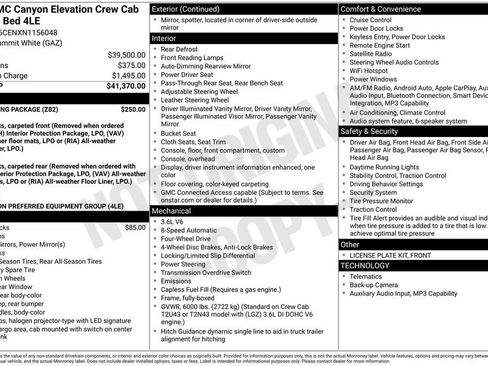 Used 2022 GMC Canyon Elevation w/ Trailering Package AWD/4WD image 37