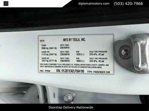 Used 2020 Tesla Model 3 Standard Range Plus RWD image 43