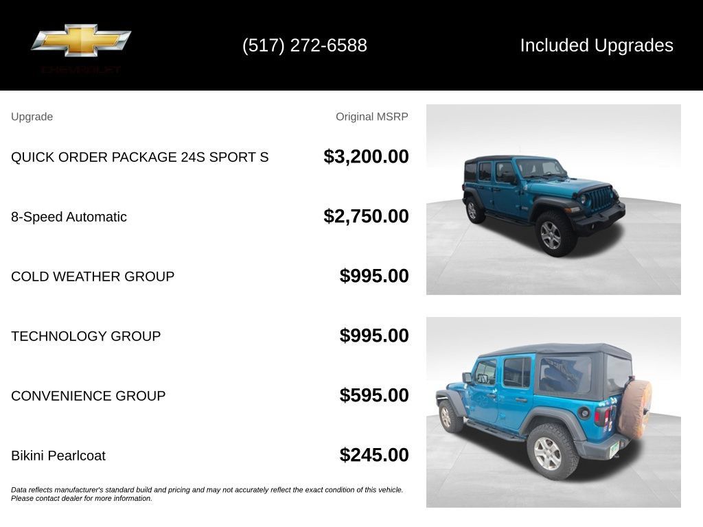 Used 2020 Jeep Wrangler Unlimited Sport S AWD/4WD image 5