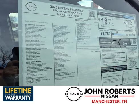 New 2026 Nissan Frontier PRO-4X image 18