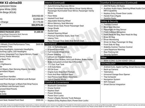 Used 2025 BMW X3 xDrive30i w/ Convenience Package image 33