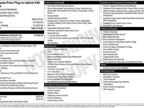 New 2026 Toyota Prius Plug-In Hybrid w/ Limited Premium Package FWD image 6