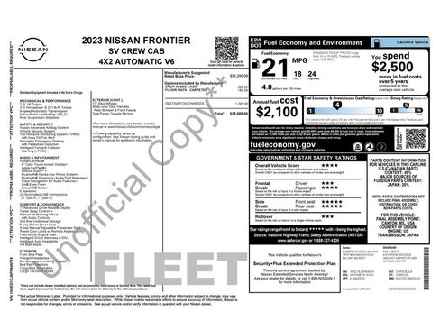 Used 2023 Nissan Frontier SV image 40