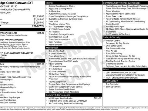 Used 2018 Dodge Grand Caravan SXT w/ Blacktop Package image 4