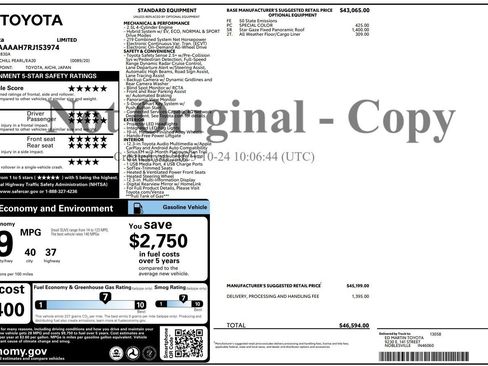 Used 2024 Toyota Venza Limited AWD/4WD image 5