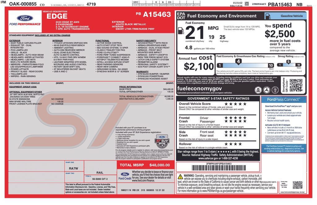 Used 2023 Ford Edge ST AWD/4WD image 37