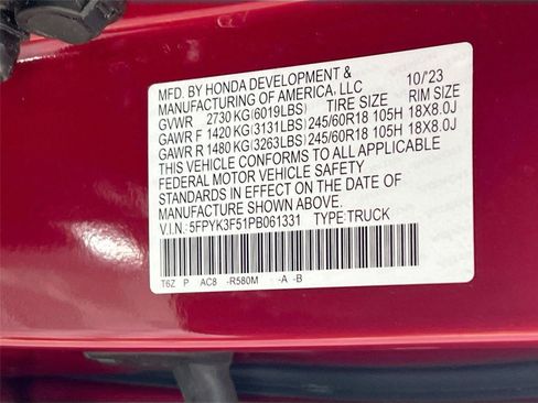 Used 2023 Honda Ridgeline RTL image 30