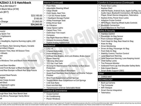 Used 2022 MAZDA MAZDA3 s image 1