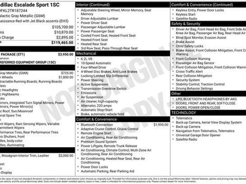 Certified 2026 Cadillac Escalade Sport w/ Touring Package image 37