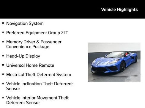 Used 2023 Chevrolet Corvette Stingray Preferred Conv w/ 2LT image 5