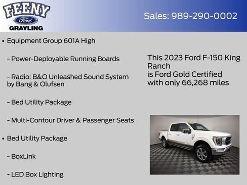 Used 2023 Ford F150 King Ranch w/ Equipment Group 601A High AWD/4WD image 14