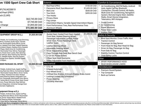 Used 2020 RAM 1500 Sport w/ Level 2 Equipment Goup w/2_L image 4