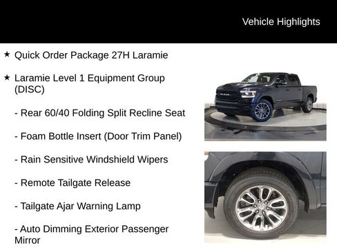 Used 2021 RAM 1500 Laramie w/ Sport Appearance Package AWD/4WD image 7