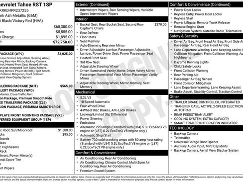 Certified 2023 Chevrolet Tahoe RST w/ Luxury Package AWD/4WD image 2