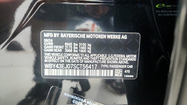 Used 2025 BMW i7 eDrive50 w/ M Sport Package RWD image 76