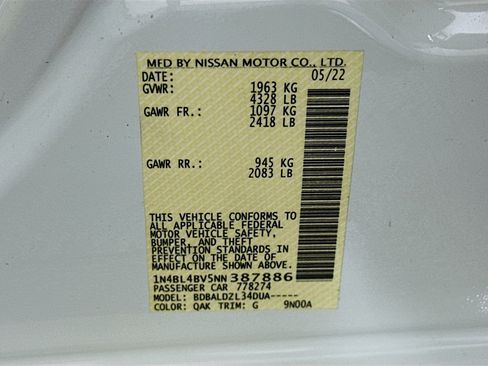 Used 2022 Nissan Altima 2.5 S image 12