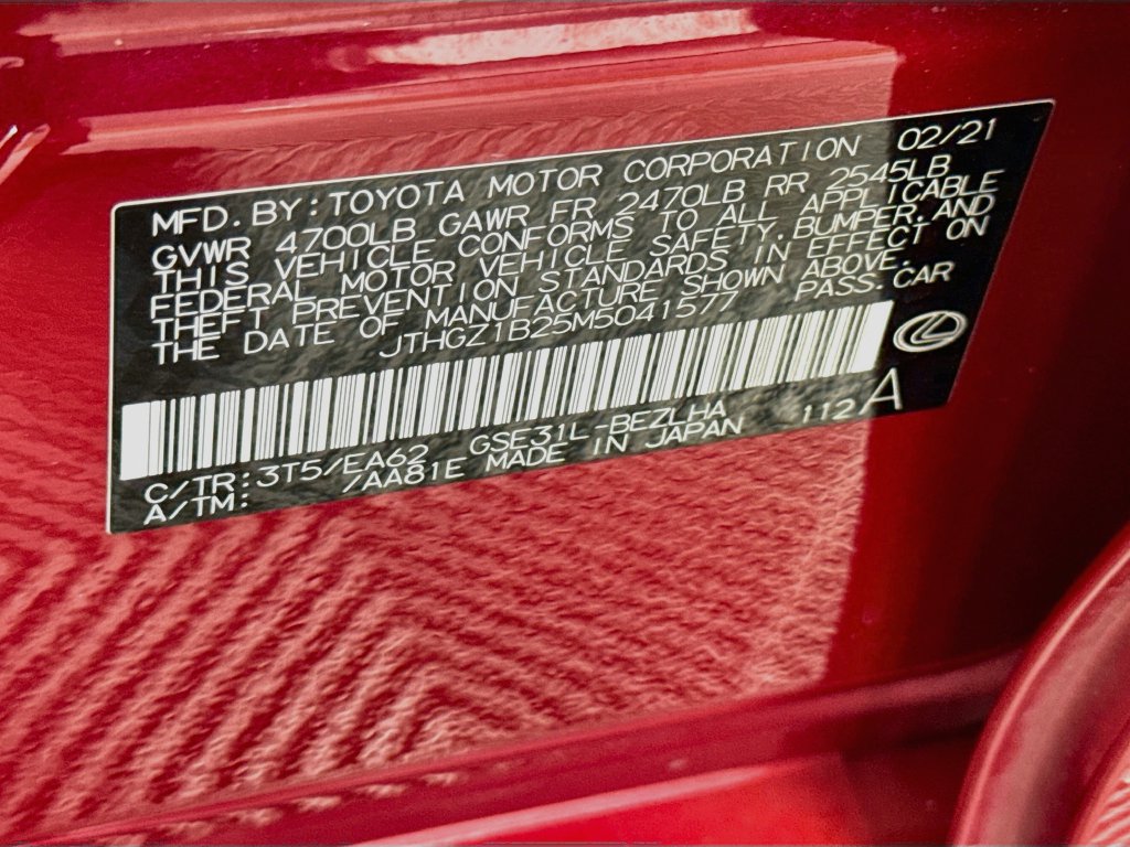 Used 2021 Lexus IS 350 F Sport w/ Accessory Package 2 RWD image 31
