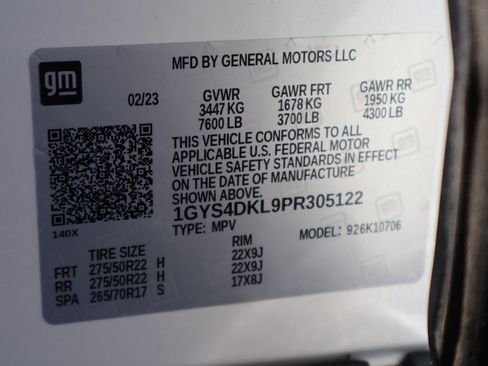 Certified 2023 Cadillac Escalade Premium Luxury Platinum w/ LPO, Radiant Package image 36