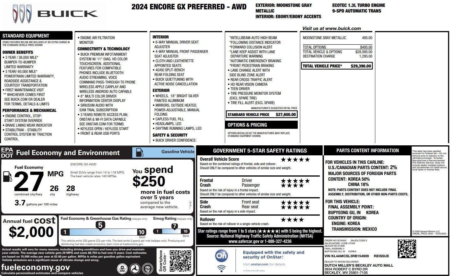 Used 2024 Buick Encore GX Preferred AWD/4WD image 38