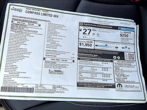 New 2025 Jeep Compass Limited image 14