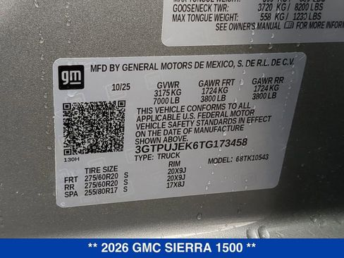 New 2026 GMC Sierra 1500 Elevation AWD/4WD image 24