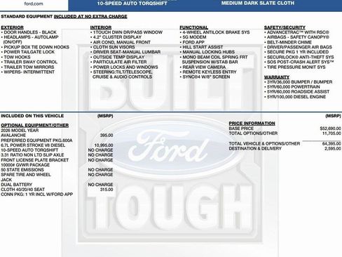 New 2026 Ford F250 XL image 2