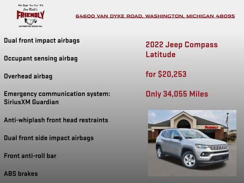 Used 2022 Jeep Compass Latitude AWD/4WD image 15