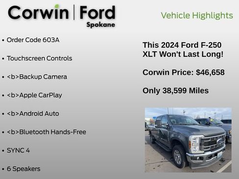 Certified 2024 Ford F250 XLT image 6