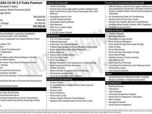 Used 2024 MAZDA CX-90 3.3 Turbo w/ Premium Package image 4